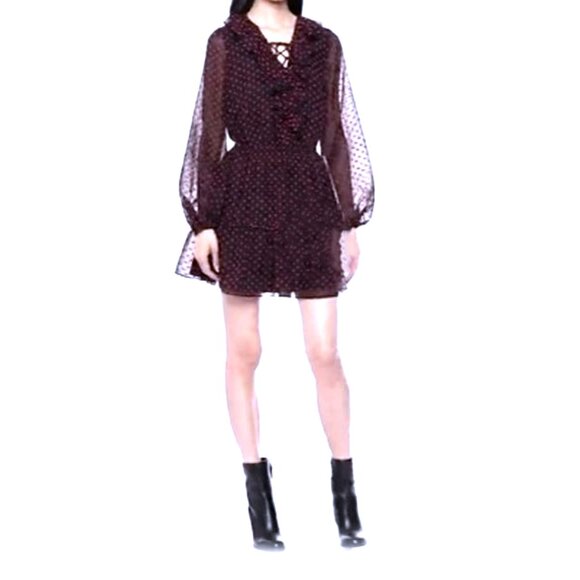 The Fifth Label Ruffle Lace-Up Mini Dress – size XS - Picture 8 of 8